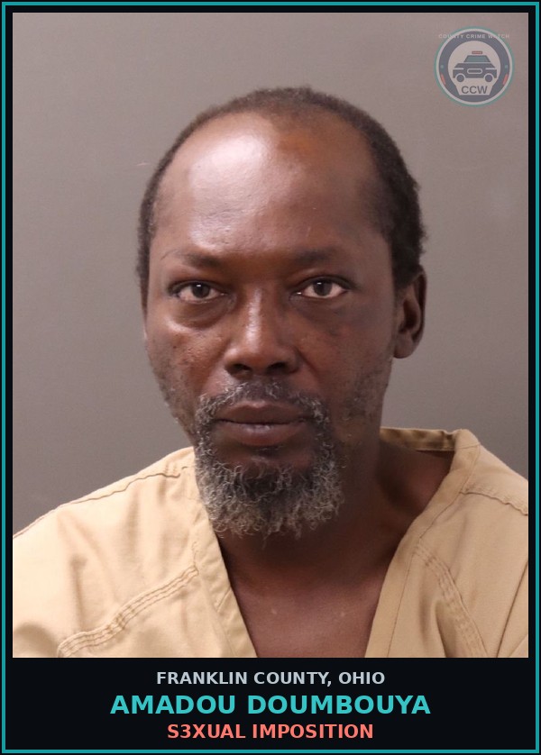 Booking mugshot of Amadou Doumbouya in Franklin County