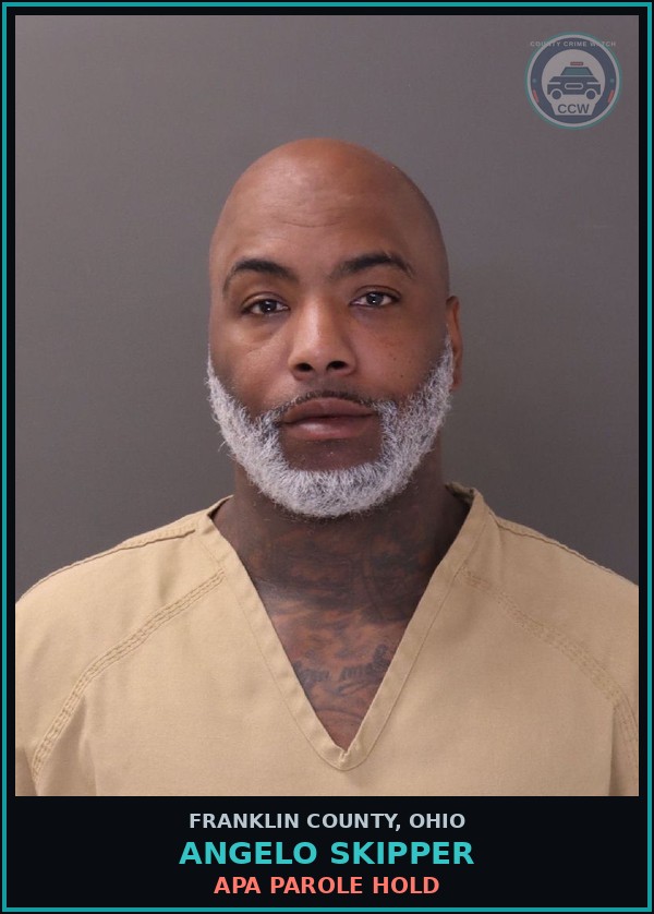 Booking mugshot of Angelo Skipper in Franklin County
