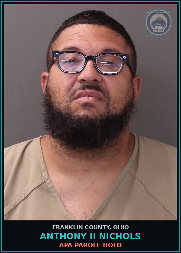 Booking mugshot of Anthony Ii Nichols in Franklin County