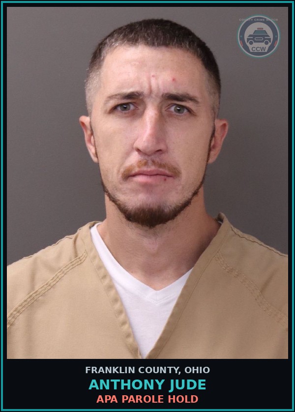 Booking mugshot of Anthony Jude in Franklin County