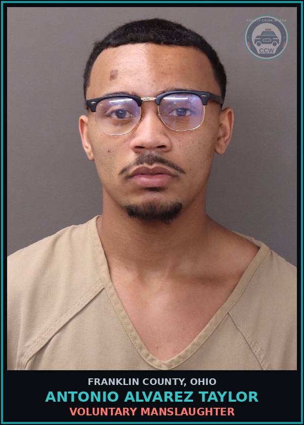 Booking mugshot of Antonio Alvarez Taylor in Franklin County
