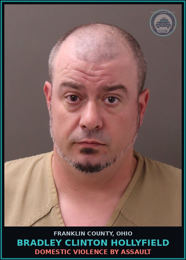 Booking mugshot of Bradley Clinton Hollyfield in Franklin County
