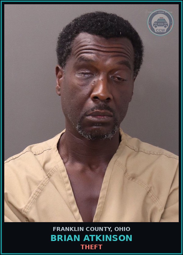 Booking mugshot of Brian Atkinson in Franklin County