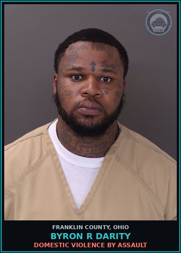 Booking mugshot of Byron R Darity in Franklin County