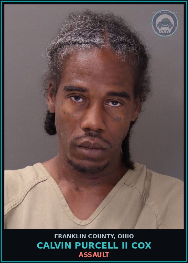 Booking mugshot of Calvin Purcell Ii Cox in Franklin County