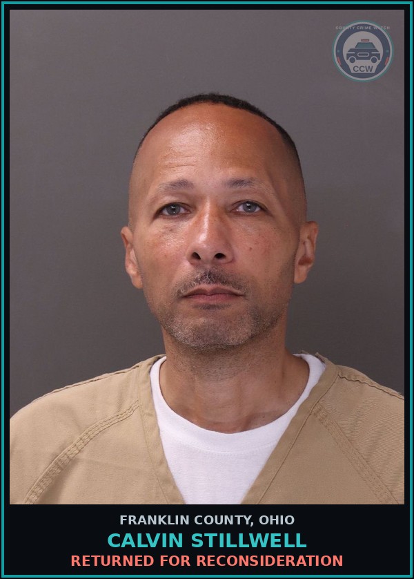 Booking mugshot of Calvin Stillwell in Franklin County