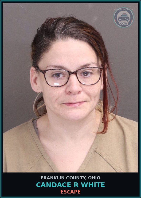 Booking mugshot of Candace R White in Franklin County