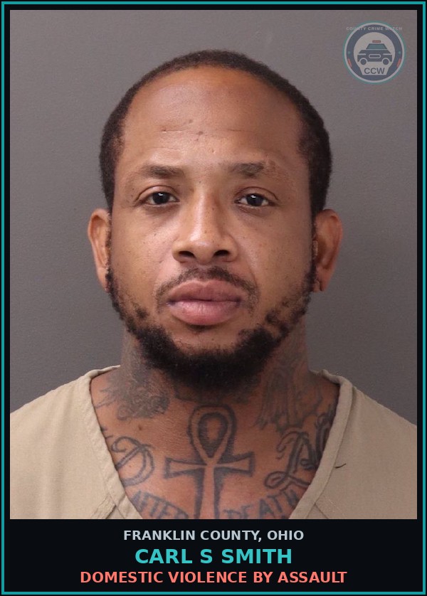 Booking mugshot of Carl S Smith in Franklin County