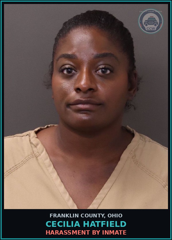 Booking mugshot of Cecilia Hatfield in Franklin County