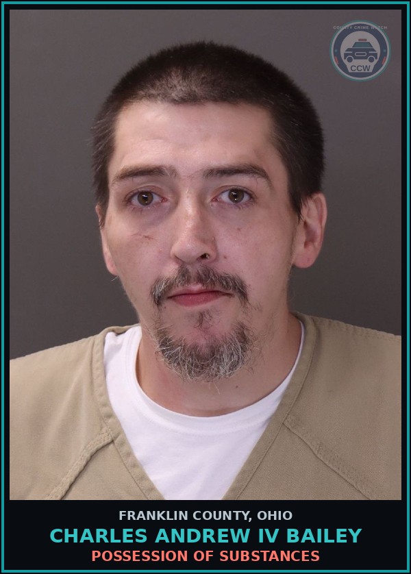 Booking mugshot of Charles Andrew Iv Bailey in Franklin County