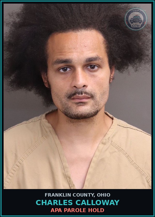 Booking mugshot of Charles Calloway in Franklin County