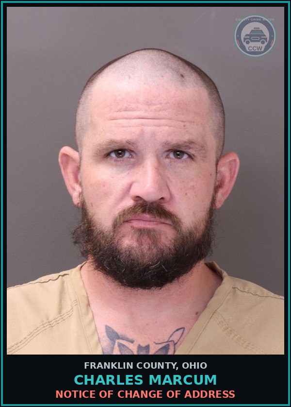 Booking mugshot of Charles Marcum in Franklin County