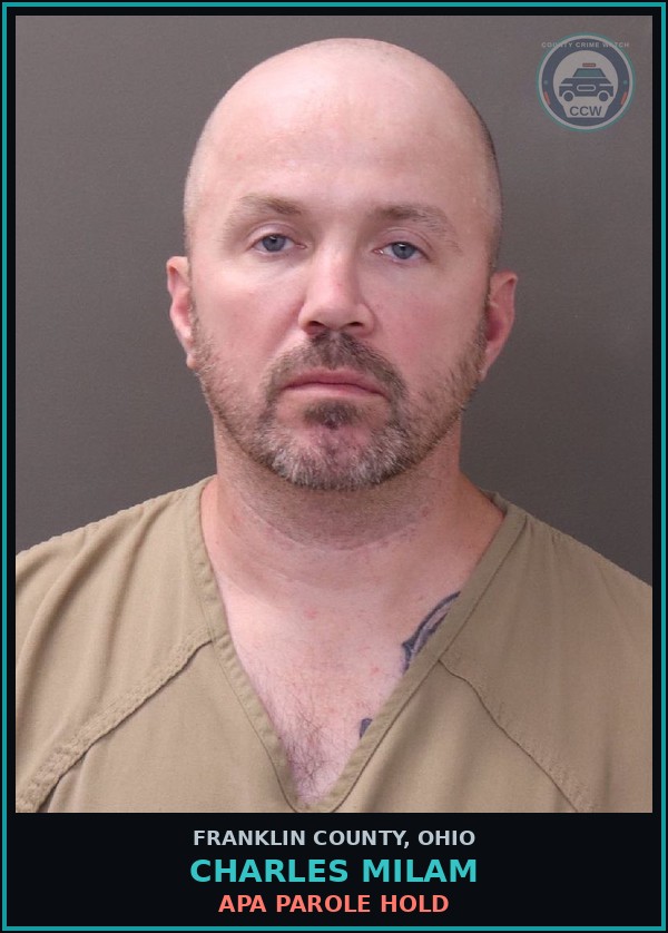 Booking mugshot of Charles Milam in Franklin County