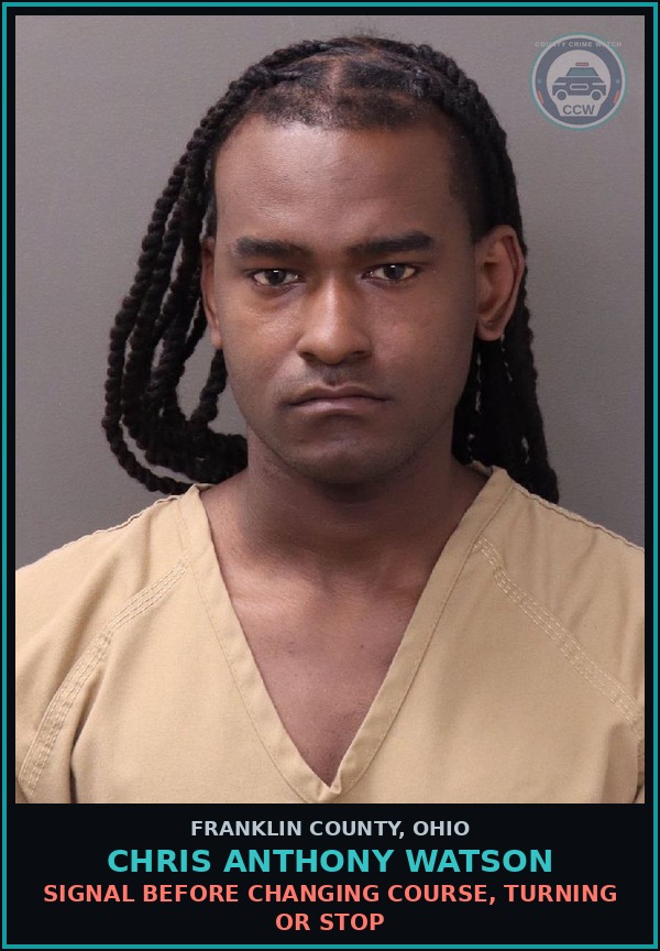 Booking mugshot of Chris Anthony Watson in Franklin County