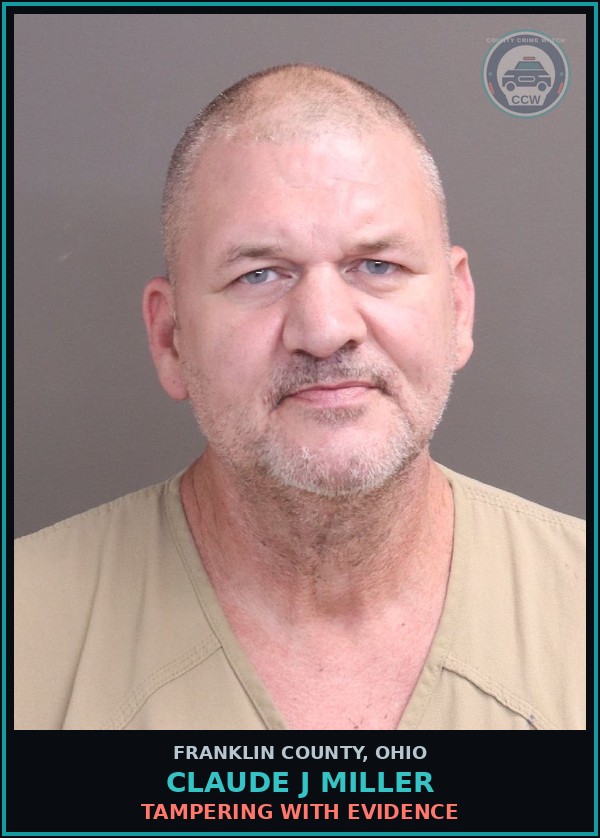 Booking mugshot of Claude J Miller in Franklin County