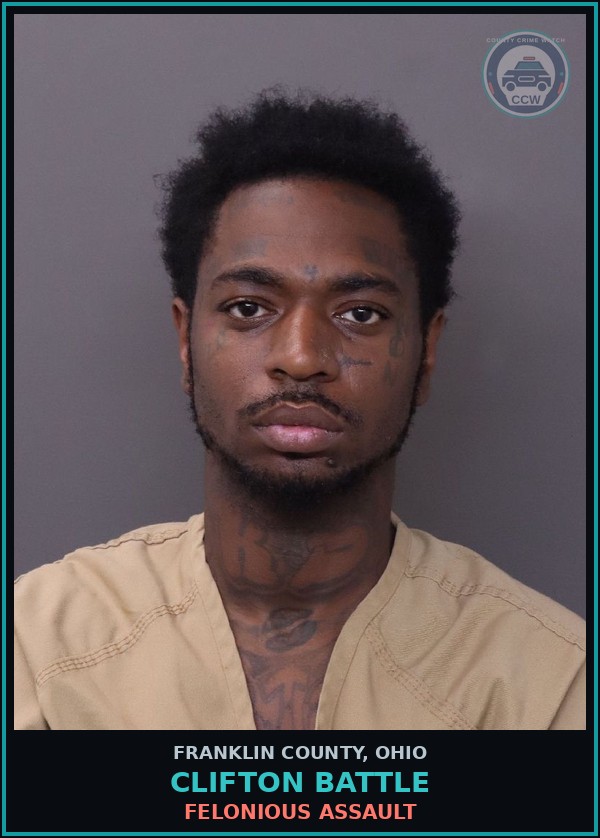 Booking mugshot of Clifton Battle in Franklin County