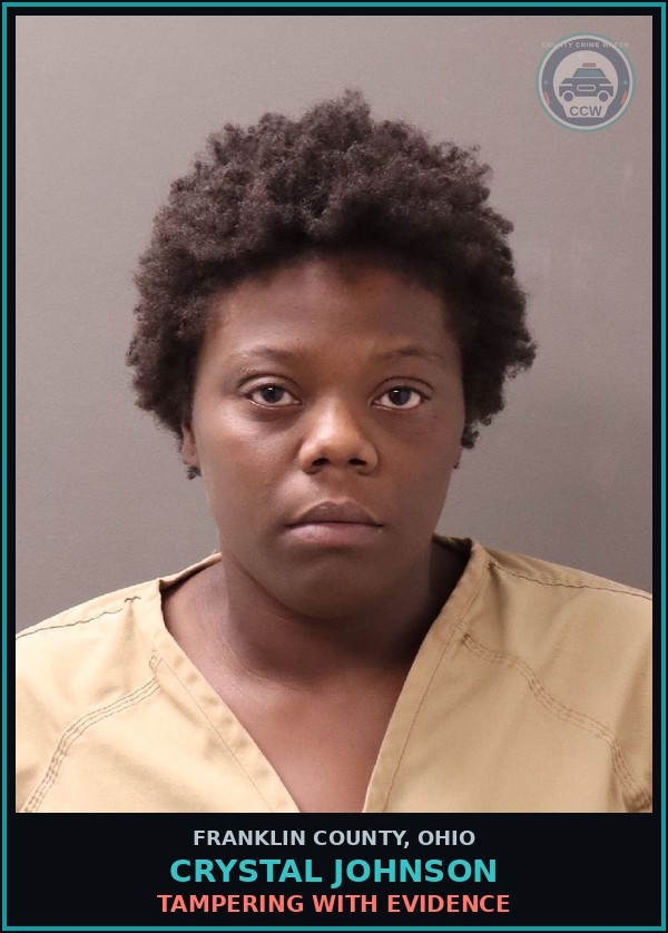 Booking mugshot of Crystal Johnson in Franklin County