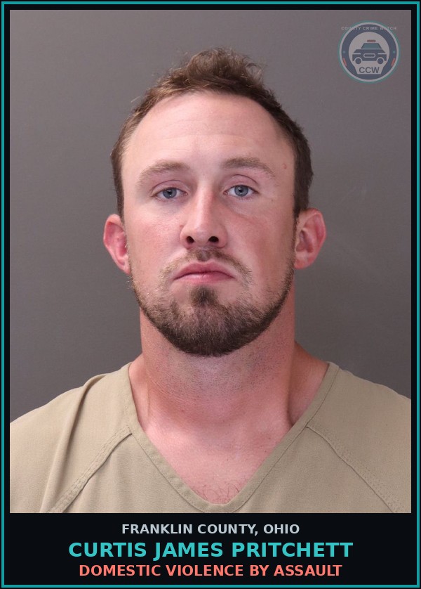 Booking mugshot of Curtis James Pritchett in Franklin County