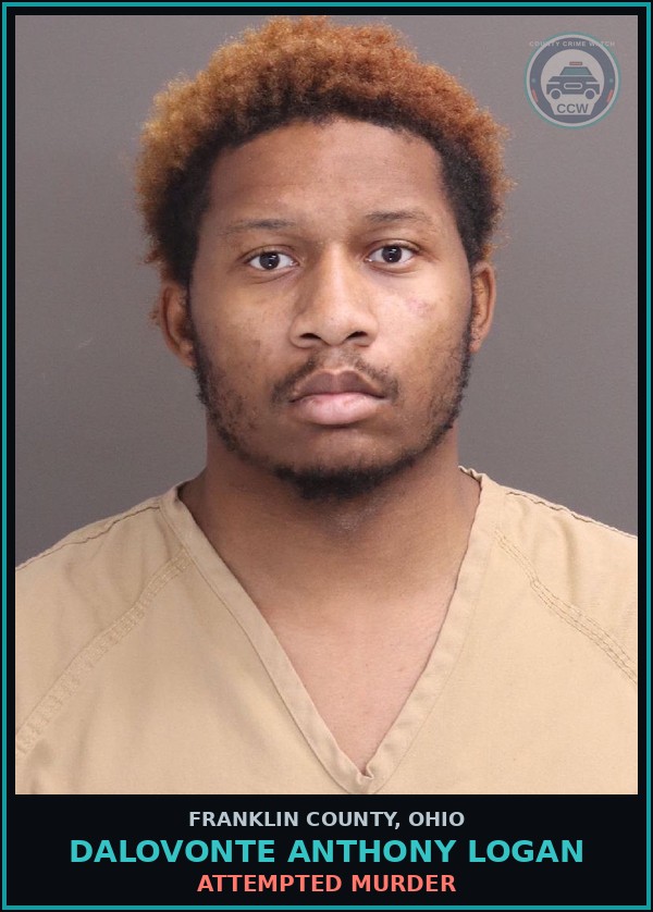 Booking mugshot of Dalovonte Anthony Logan in Franklin County
