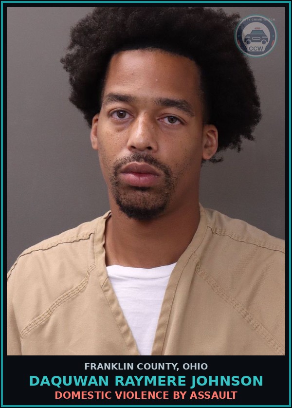 Booking mugshot of Daquwan Raymere Johnson in Franklin County