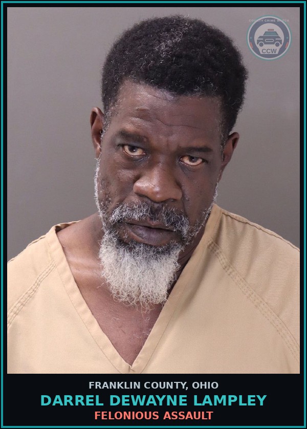 Booking mugshot of Darrel Dewayne Lampley in Franklin County