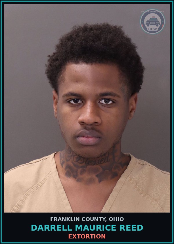 Booking mugshot of Darrell Maurice Reed in Franklin County