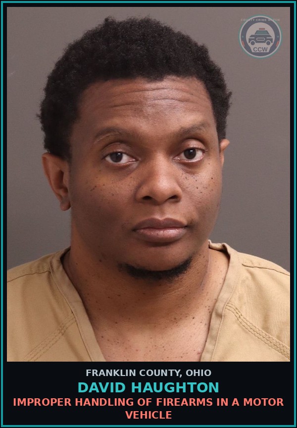 Booking mugshot of David Haughton in Franklin County