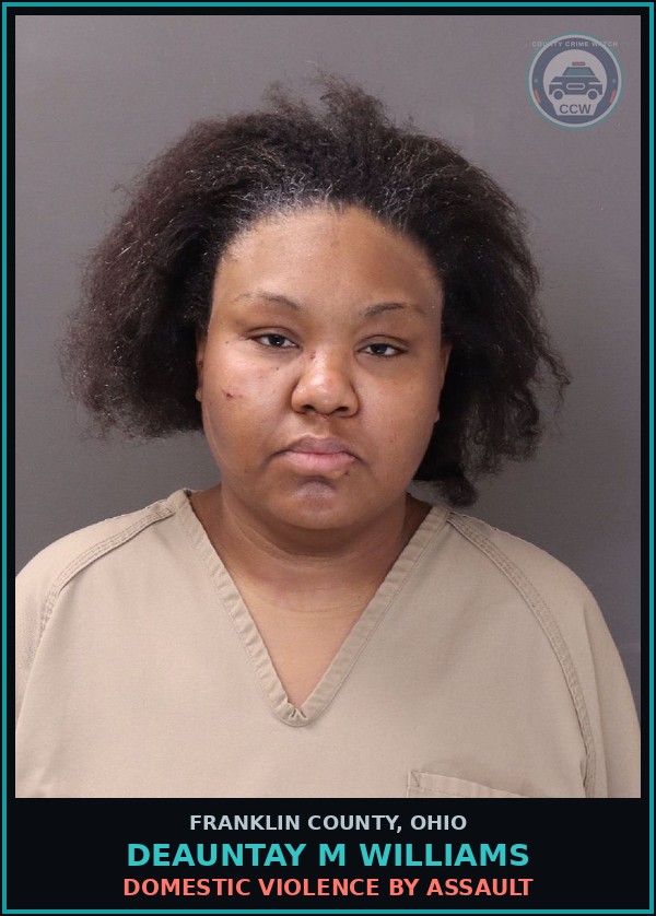 Booking mugshot of Deauntay M Williams in Franklin County