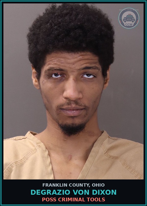 Booking mugshot of Degrazio Von Dixon in Franklin County