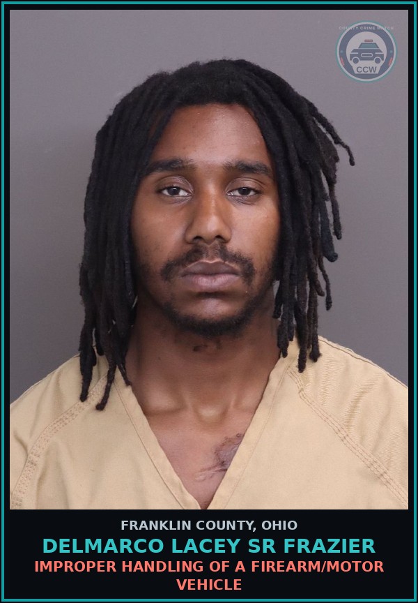 Booking mugshot of Delmarco Lacey Sr Frazier in Franklin County