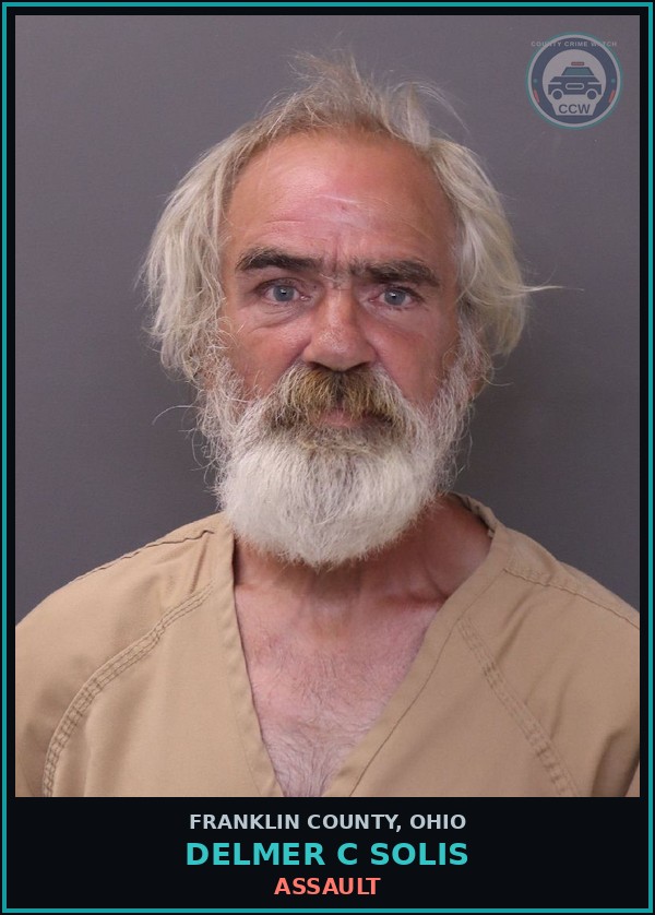Booking mugshot of Delmer C Solis in Franklin County