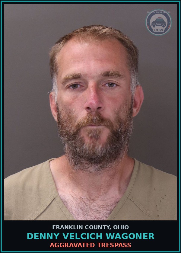 Booking mugshot of Denny Velcich Wagoner in Franklin County