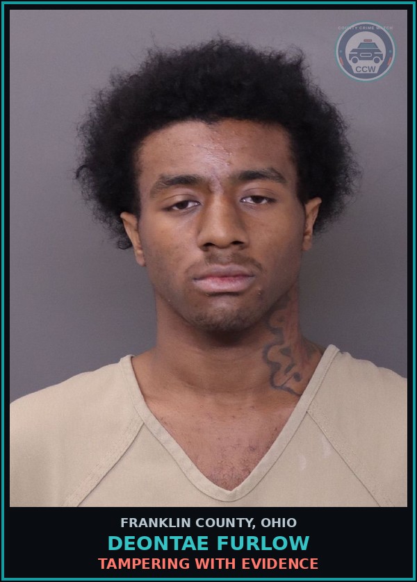 Booking mugshot of Deontae Furlow in Franklin County