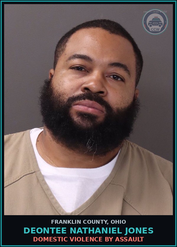Booking mugshot of Deontee Nathaniel Jones in Franklin County