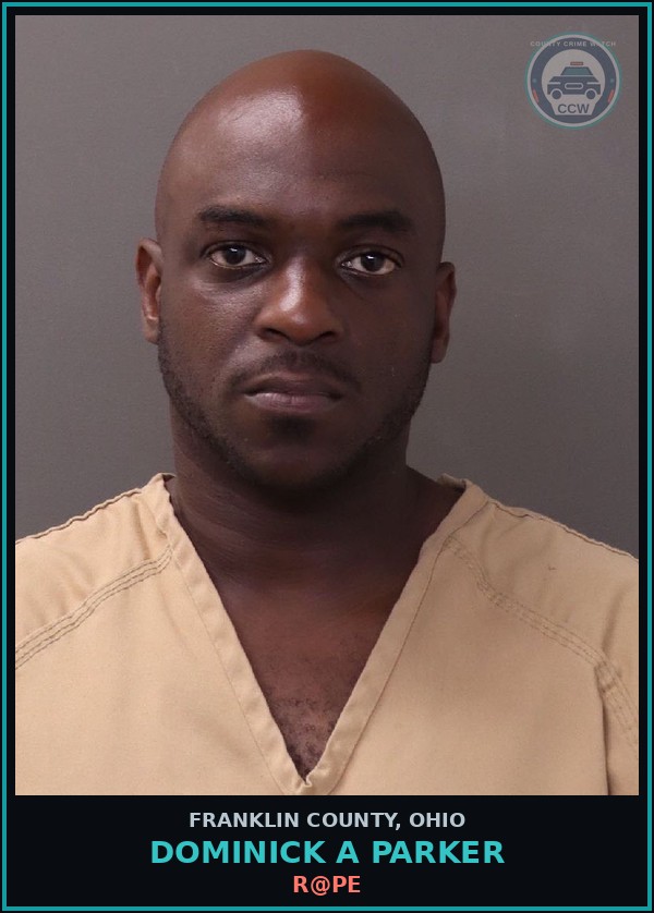 Booking mugshot of Dominick A Parker in Franklin County