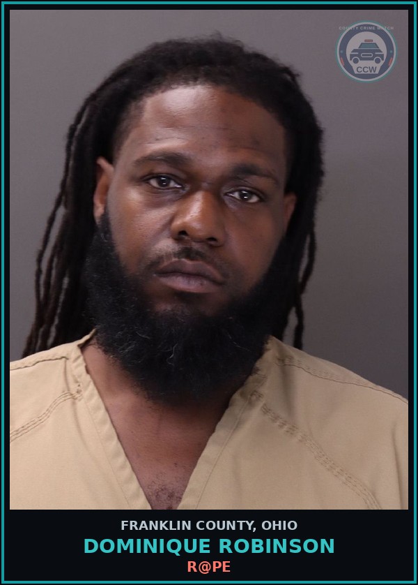 Booking mugshot of Dominique Robinson in Franklin County