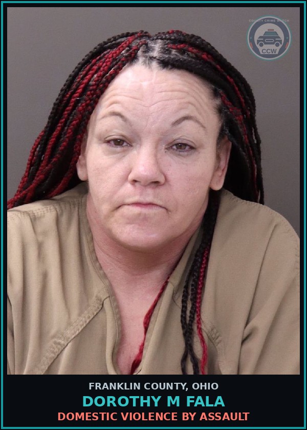 Booking mugshot of Dorothy M Fala in Franklin County