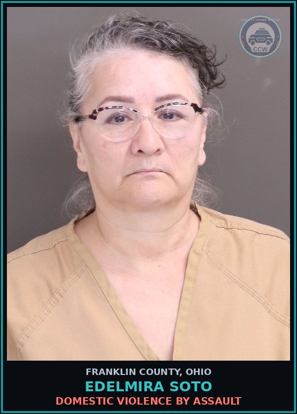 Booking mugshot of Edelmira Soto in Franklin County