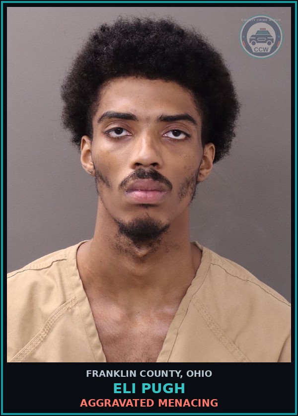 Booking mugshot of Eli Pugh in Franklin County
