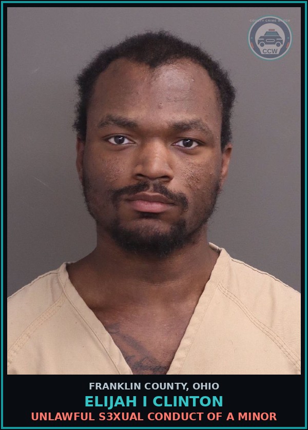 Booking mugshot of Elijah I Clinton in Franklin County