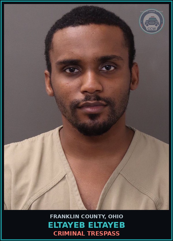 Booking mugshot of Eltayeb Eltayeb in Franklin County
