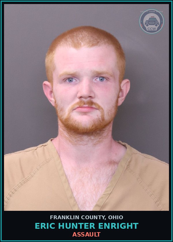 Booking mugshot of Eric Hunter Enright in Franklin County