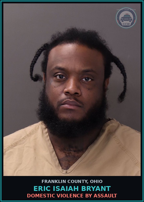 Booking mugshot of Eric Isaiah Bryant in Franklin County