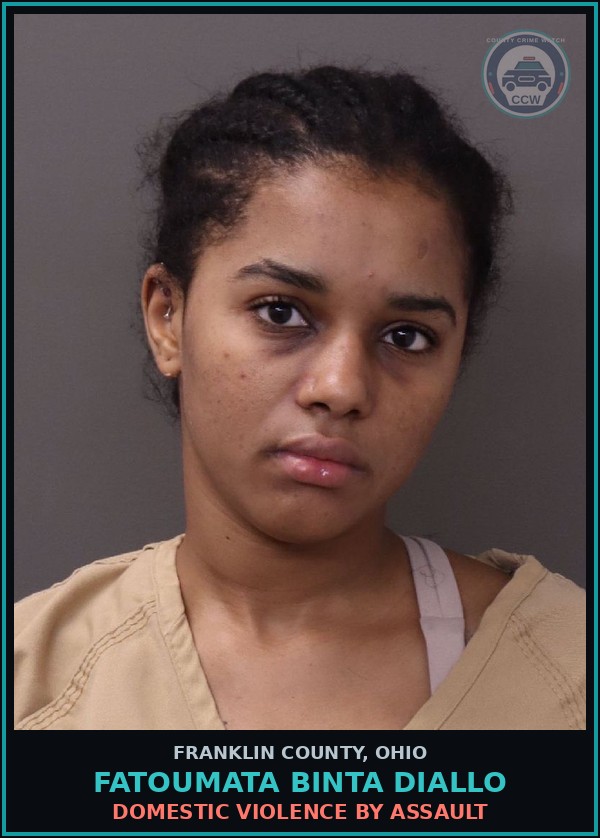 Booking mugshot of Fatoumata Binta Diallo in Franklin County