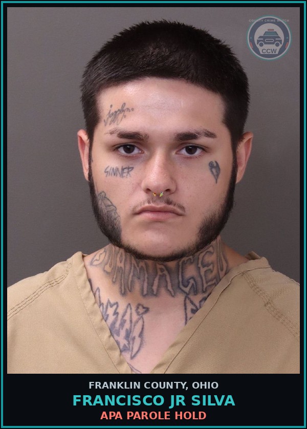Booking mugshot of Francisco Jr Silva in Franklin County