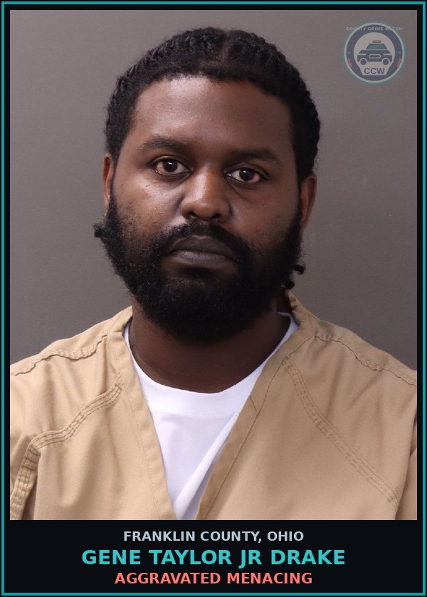 Booking mugshot of Gene Taylor Jr Drake in Franklin County