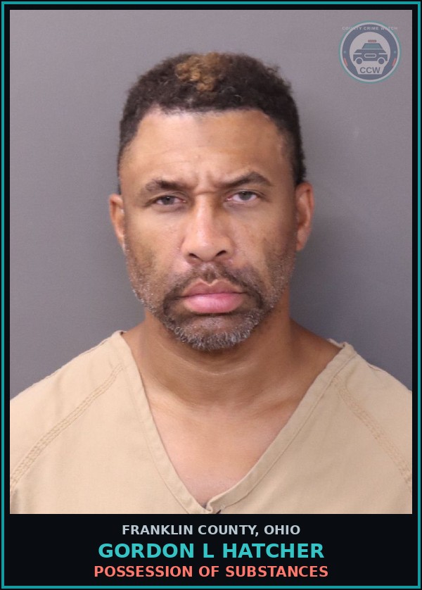 Booking mugshot of Gordon L Hatcher in Franklin County