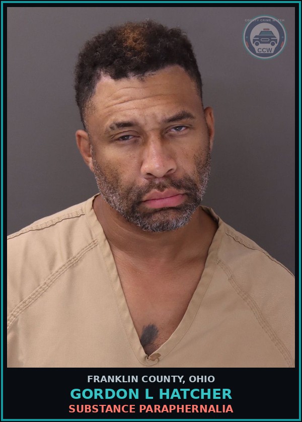 Booking mugshot of Gordon L Hatcher in Franklin County