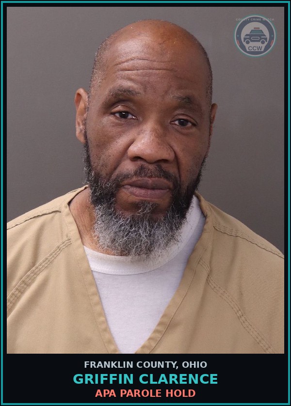 Booking mugshot of Griffin Clarence in Franklin County