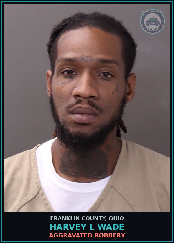 Booking mugshot of Harvey L Wade in Franklin County